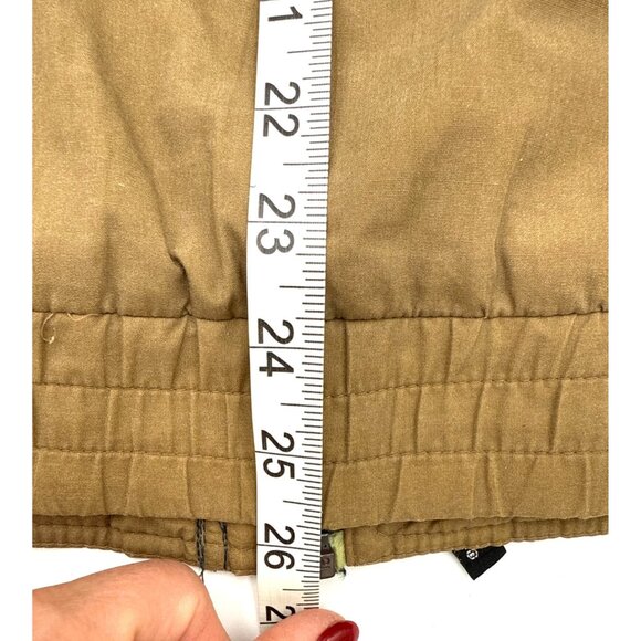 VTG McGregory Mens Olive Green Quilted Insulated Bomber Coat Pockets Large - Picture 14 of 16